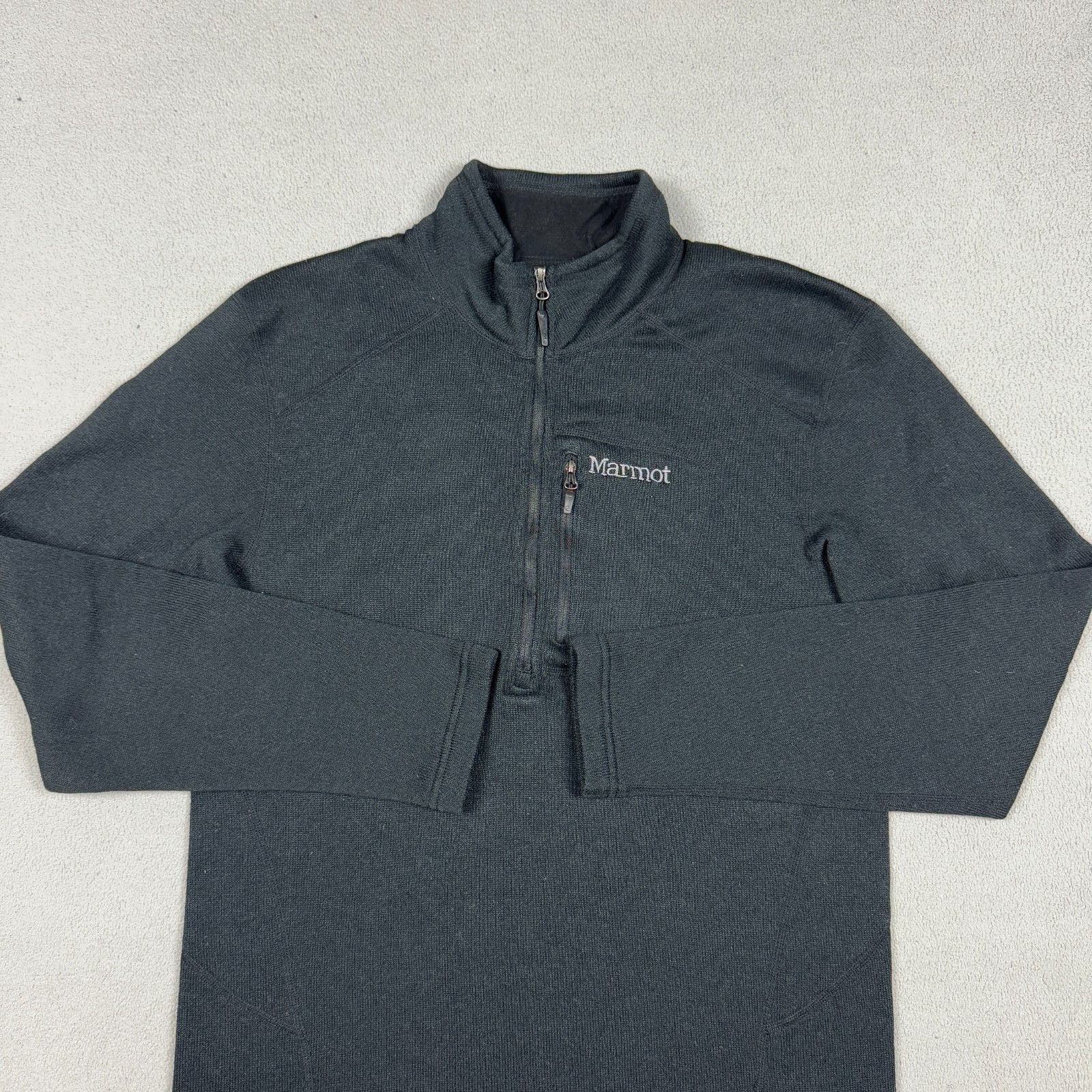 Marmot Marmot Pullover Fleece Technical Gorpcore Black 1/4 Zip L Size US L / EU 52-54 / 3 - 3 Thumbnail
