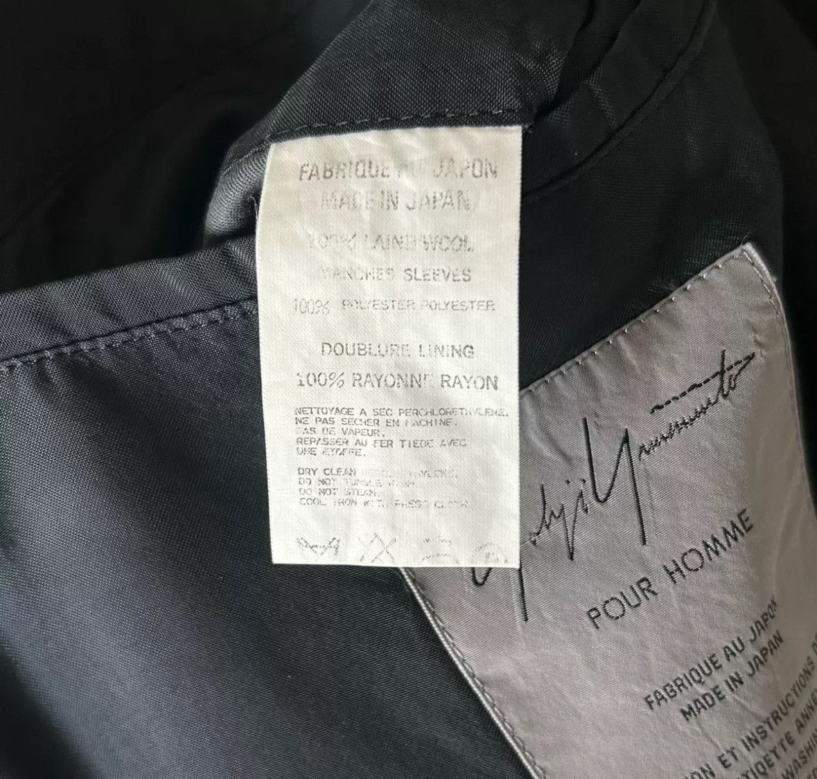 Yohji Yamamoto Yohji Yamamoto 98ss patchwork sleeve Ichiro suit Size US S / EU 44-46 / 1 - 5 Thumbnail
