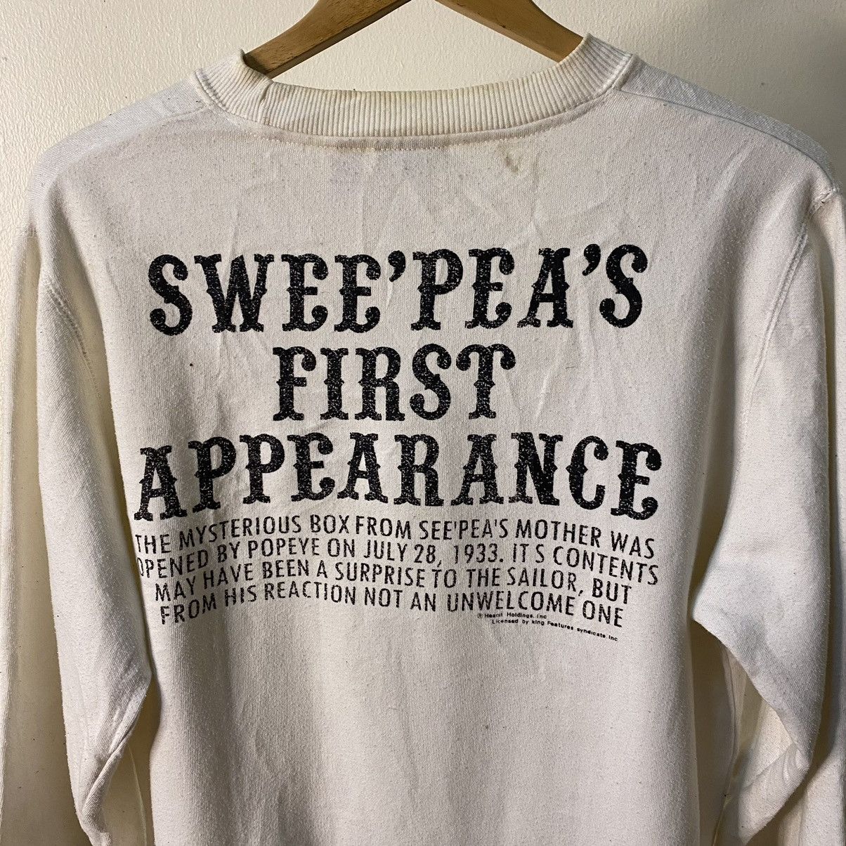 Cartoon Network × Vintage Vintage 1990s Popeye The Sailorman Cartoon Sweatshirt Size US L / EU 52-54 / 3 - 6 Thumbnail