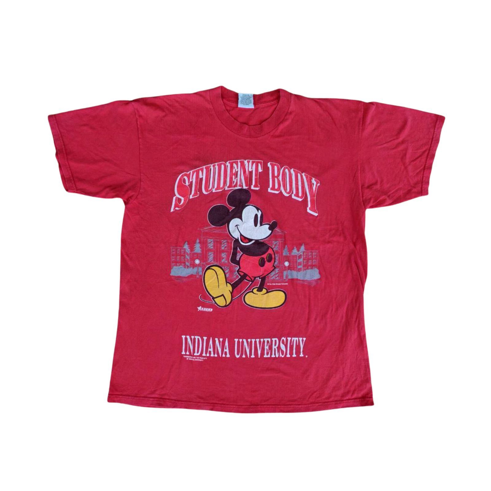 Lee Disney Mickey Mouse Indiana University 90's Vtg T Shirt Size US XL / EU 56 / 4 - 1 Thumbnail