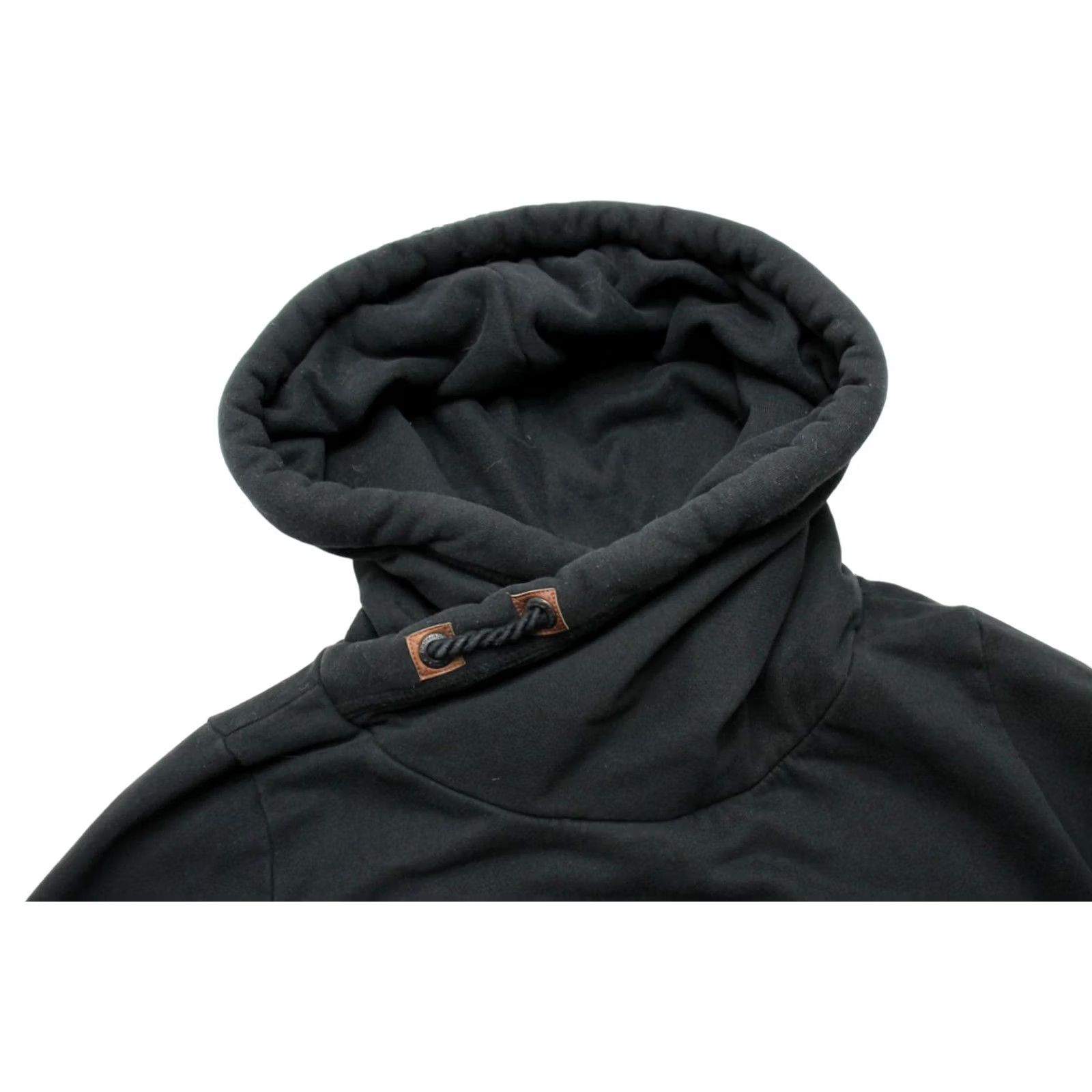 Logo 7 NAKETANO Hoodie Women's LARGE Draped Colar Pullover Logo French Terry Lined Size L / US 10 / IT 46 - 4 Thumbnail