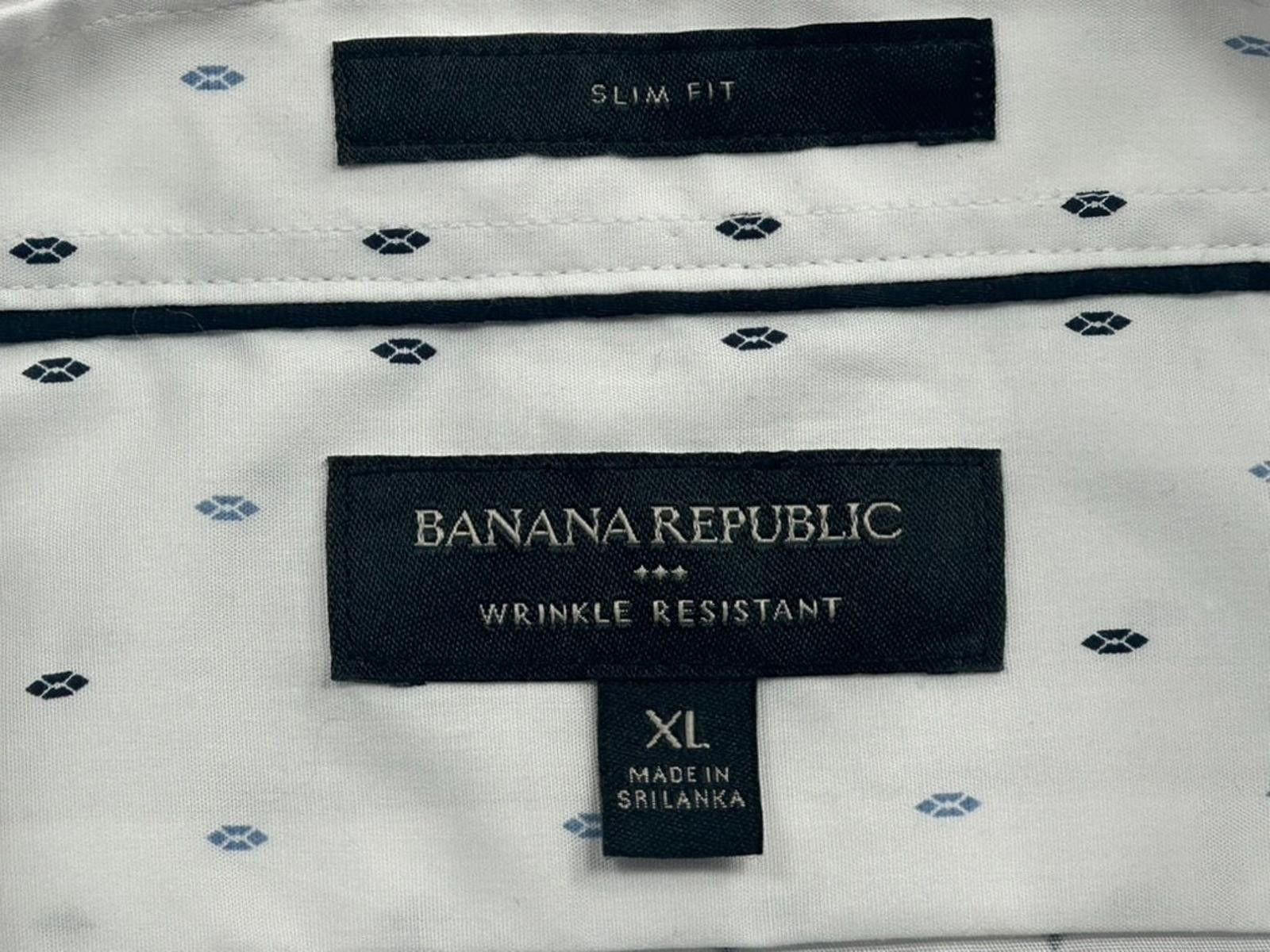 Banana Republic Banana Republic Slim Wrinkle Resistant Button Up White XL Size US XL / EU 56 / 4 - 6 Thumbnail