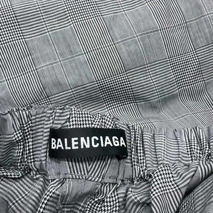 Balenciaga Balenciaga Balenciaga Gray Check WideLeg Casual Pants -250 Size US 44 / EU 60 - 4 Thumbnail