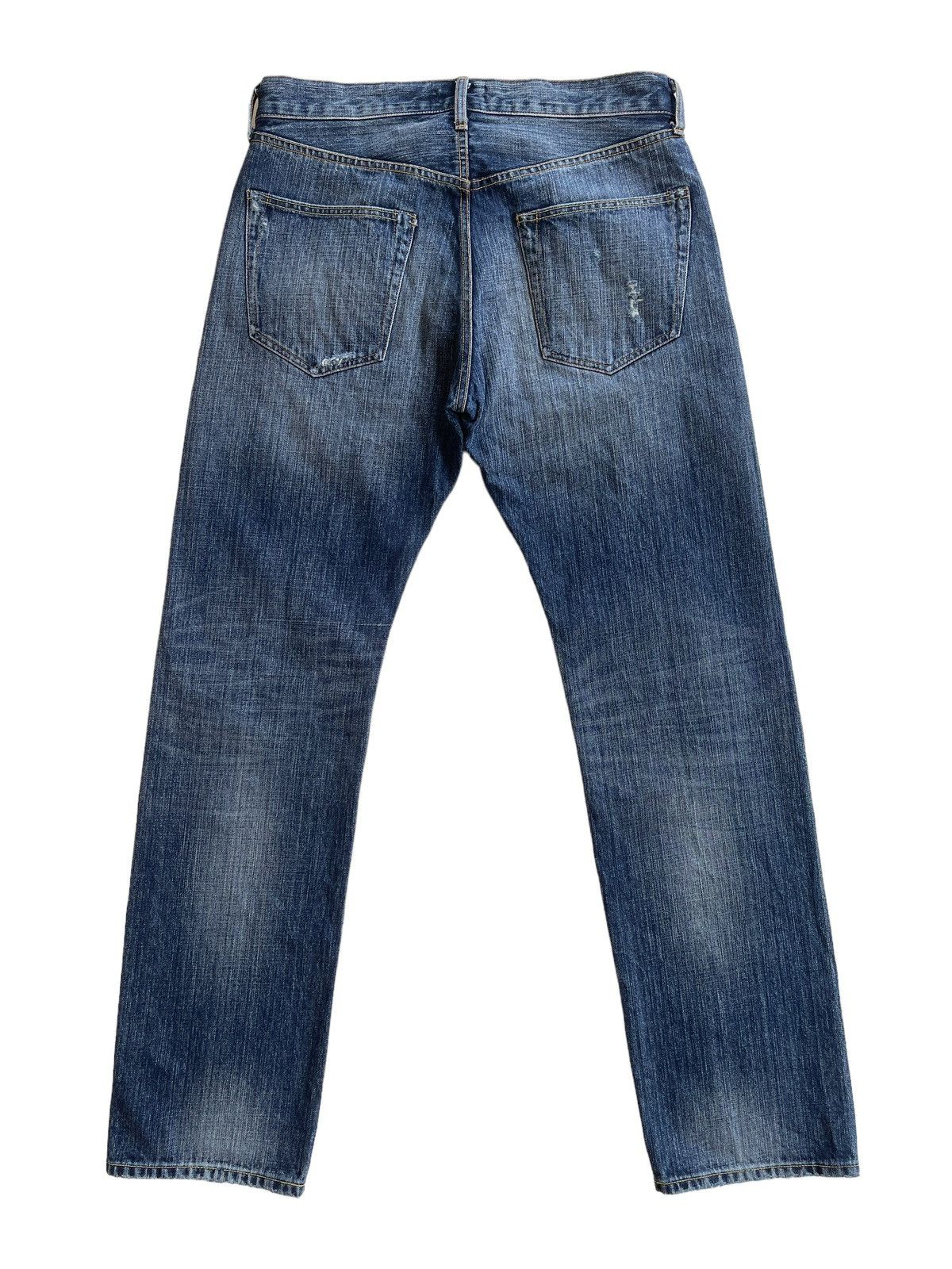 Japanese Brand Crazy Vintage Japanese Distressed Denim Size US 32 / EU 48 - 2 Thumbnail