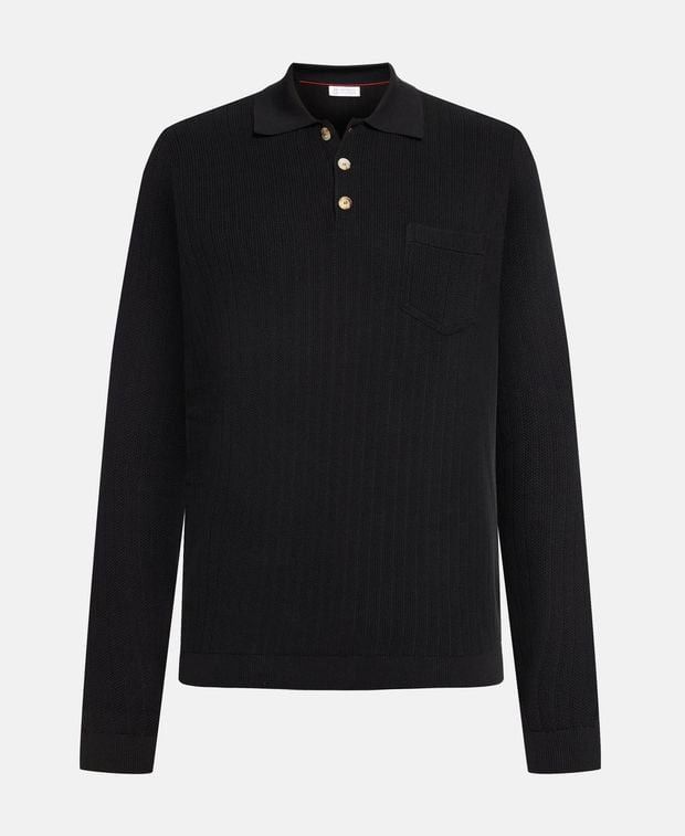 Brunello Cucinelli Knitted polo shirt Size US S / EU 44-46 / 1 - 1 Thumbnail