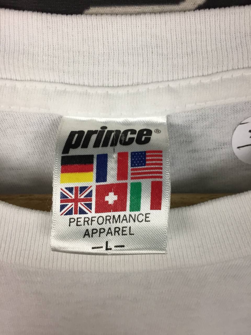 Prince Vtg 90s Prince Performance Apparel USA Single Stitch Tee Size US L / EU 52-54 / 3 - 10 Thumbnail