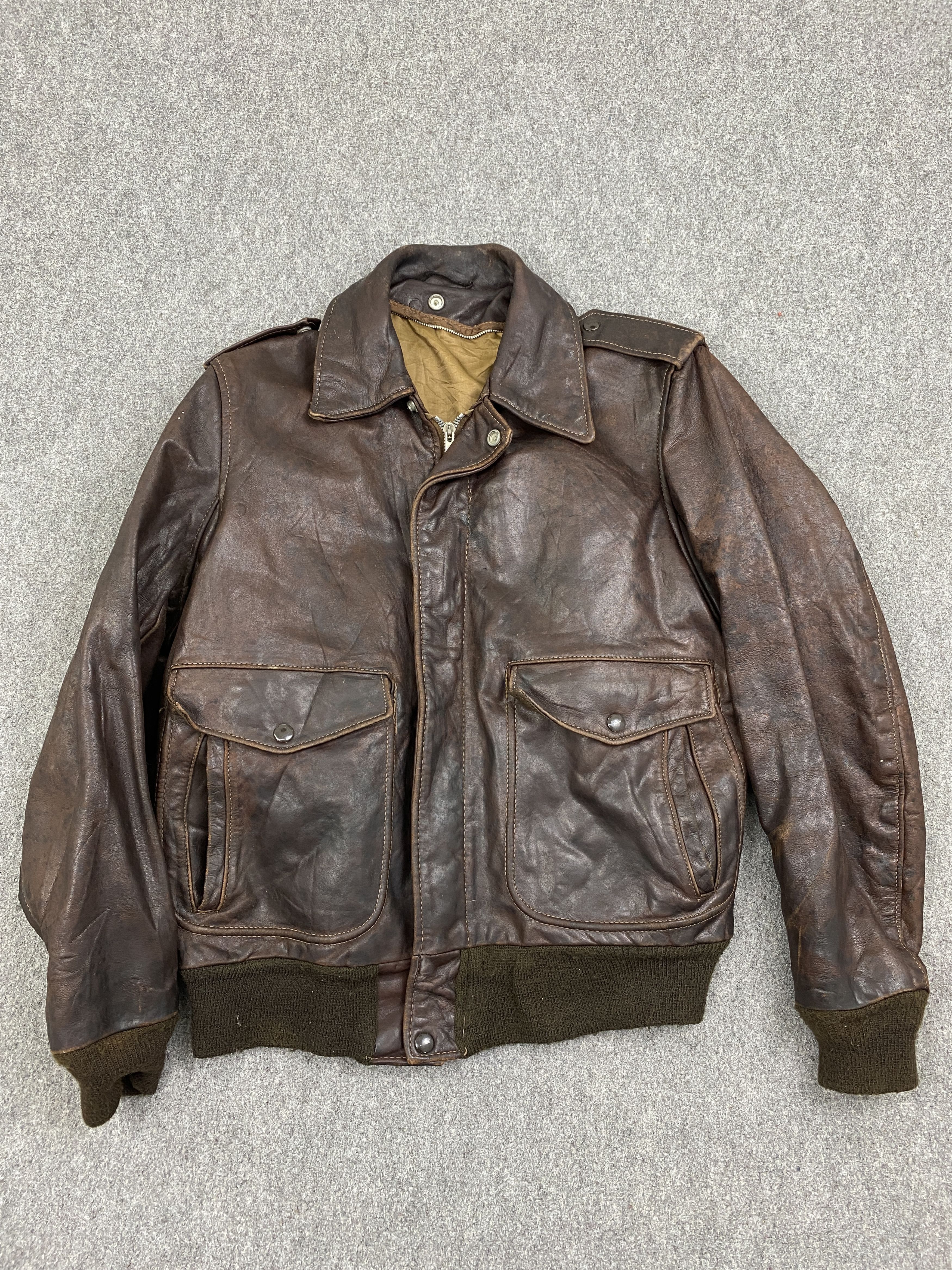 Vintage Vintage Japanese Brand Leather Zipper Jacket J1989 Size US L / EU 52-54 / 3 - 3 Thumbnail