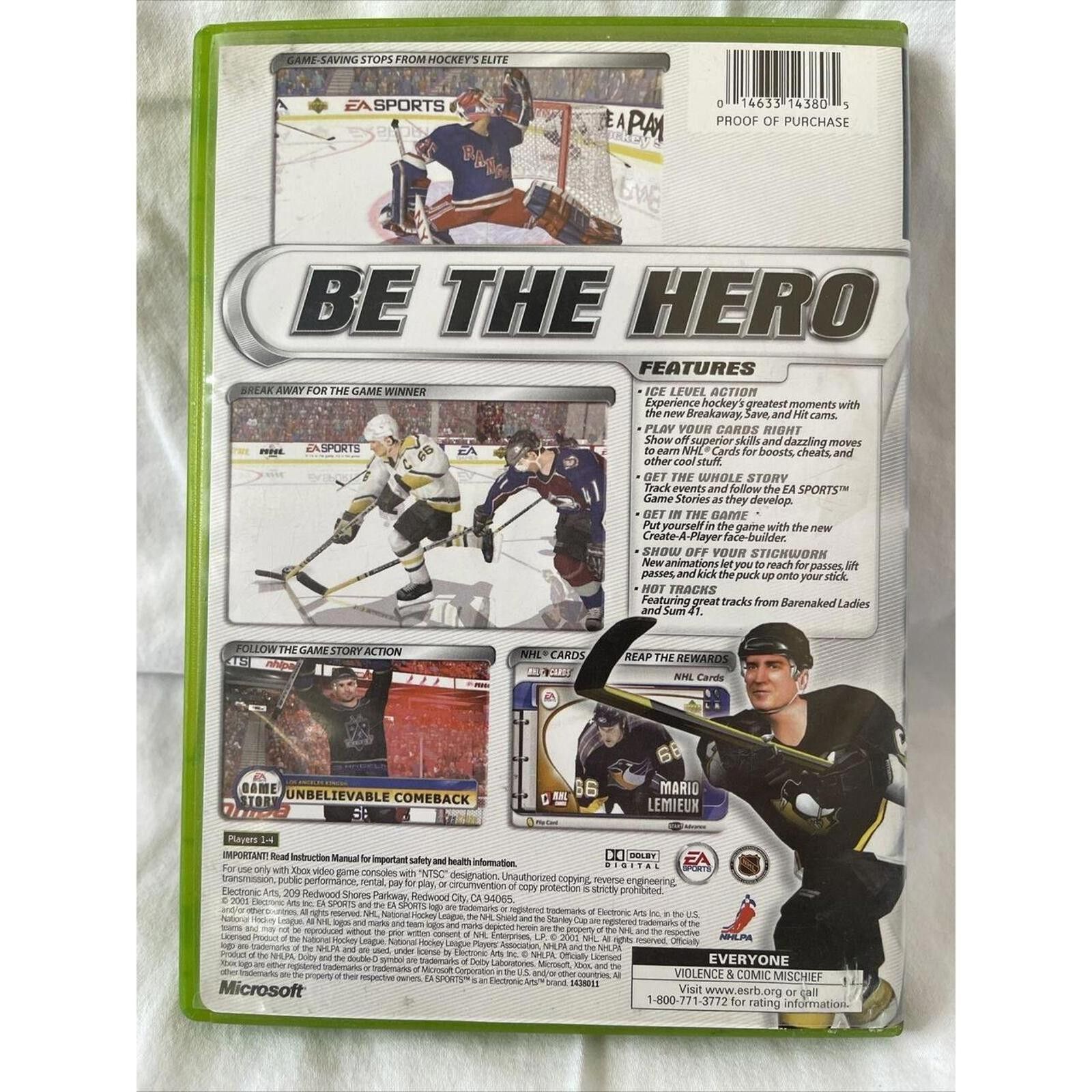 Designer EA Sports NHL 2002 for Xbox - Classic Hockey Game Size ONE SIZE - 2 Thumbnail