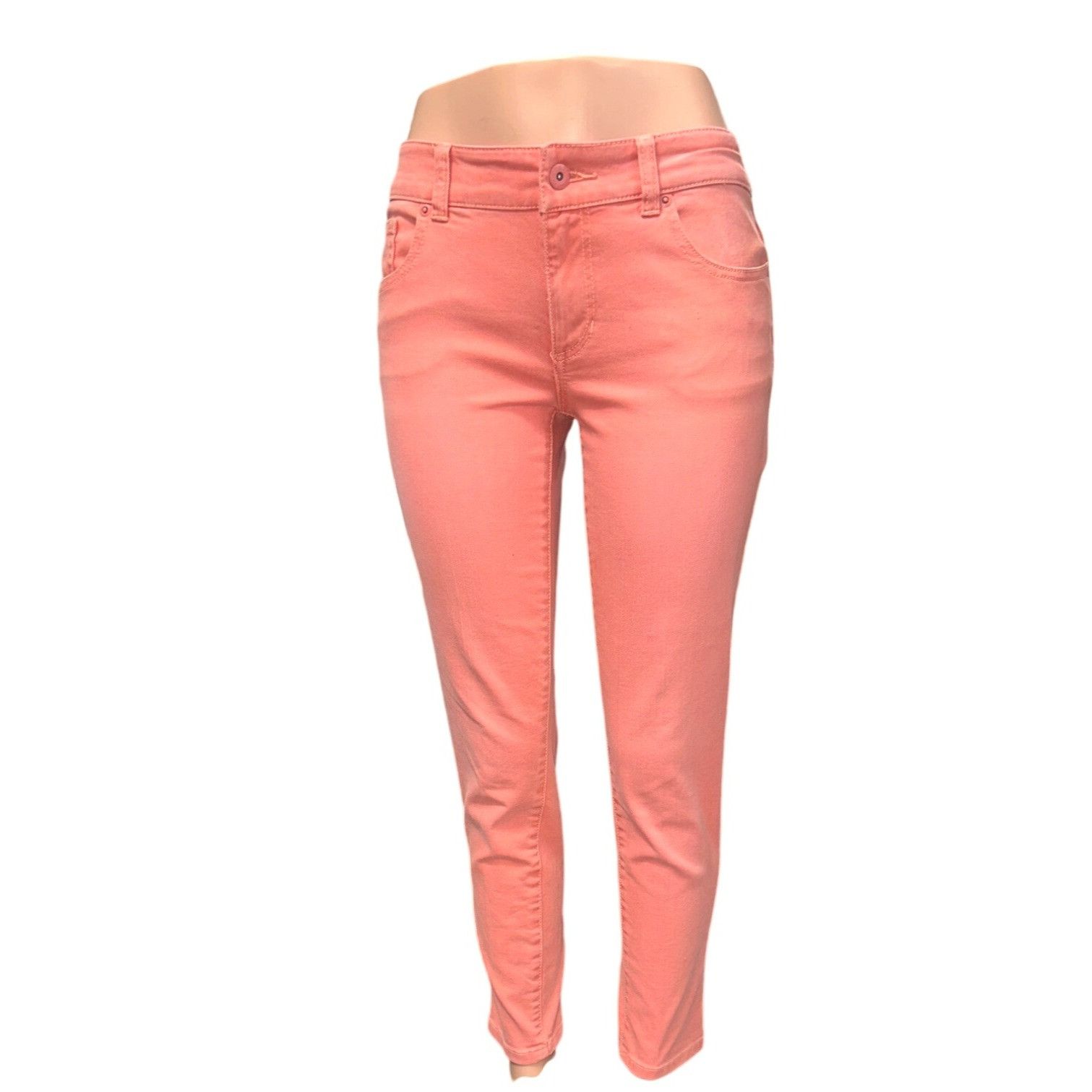 Chicos Chicos Platinum Denim Peach Slim Ankle Jeans Size 00 Cotton Size 24" / US 00 / IT 34 - 1 Thumbnail