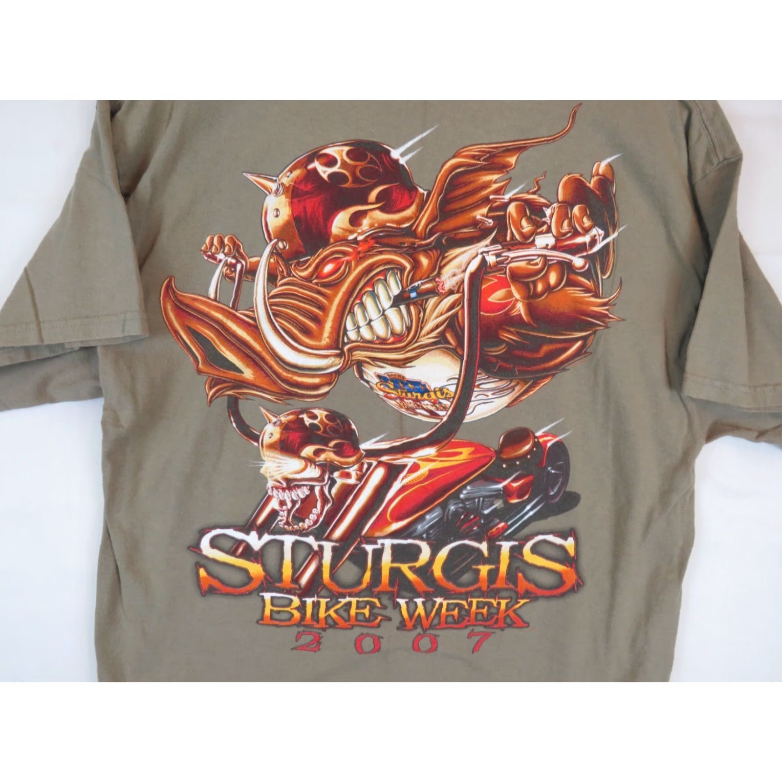 Delta Harley Davidson Hog wild T-Shirt MENS L Multicolor Motorcycle 2007 Sturgis SD 67th Week Gap Era? Size US L / EU 52-54 / 3 - 2 Thumbnail
