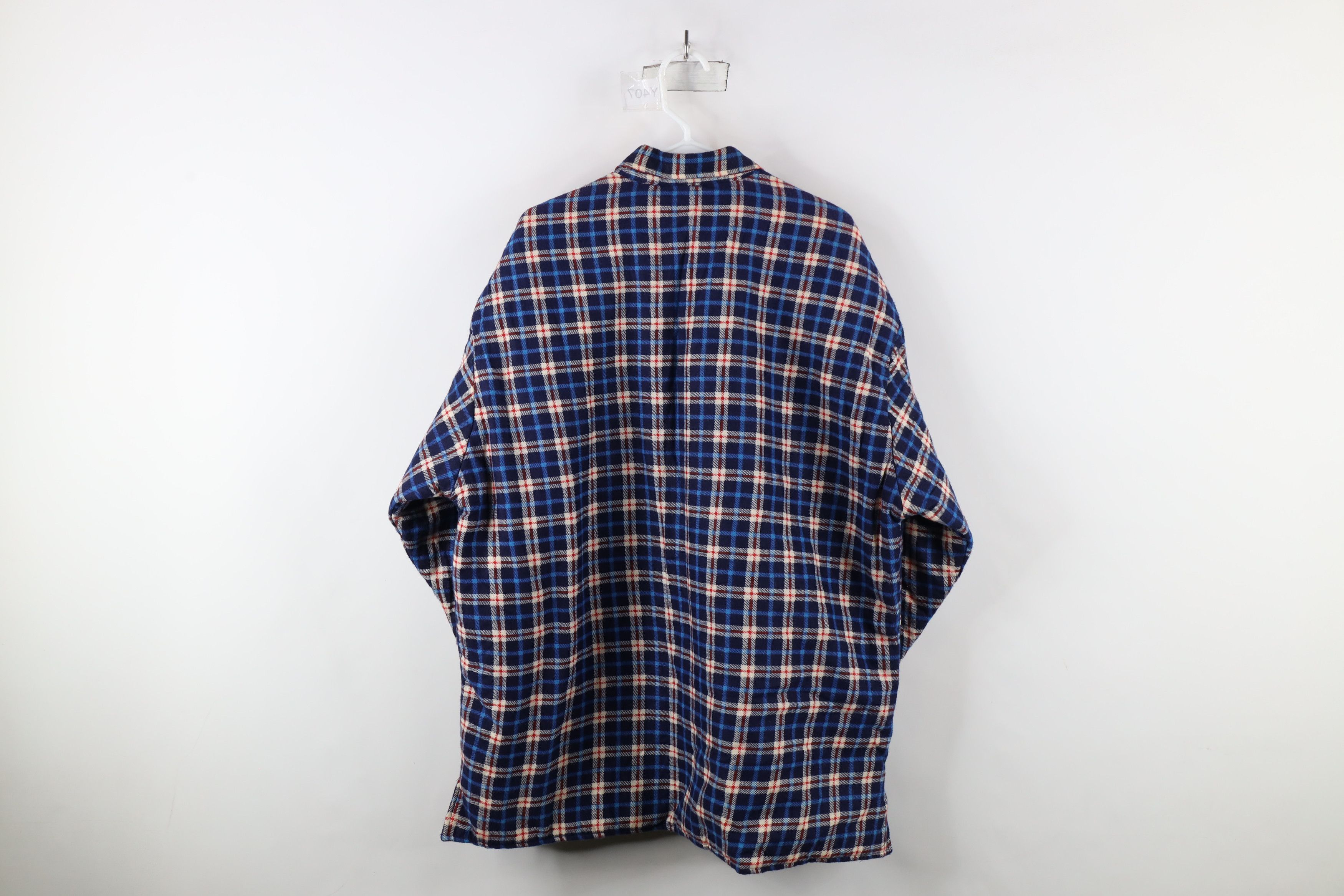 Vintage Vintage 90s Streetwear Flannel Button Shirt Jacket Jac Shirt Size US XXL / EU 58 / 5 - 8 Thumbnail