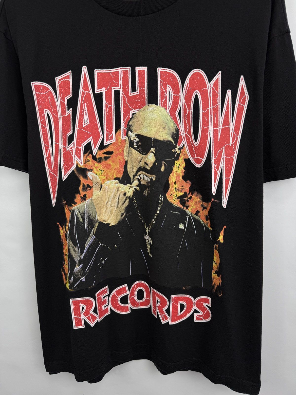 Death Row Records 🇺🇸 Y2K Death Row Records Snoop Dog T-Shirt Tupac Dr Dre Dogg Size US L / EU 52-54 / 3 - 9 Thumbnail