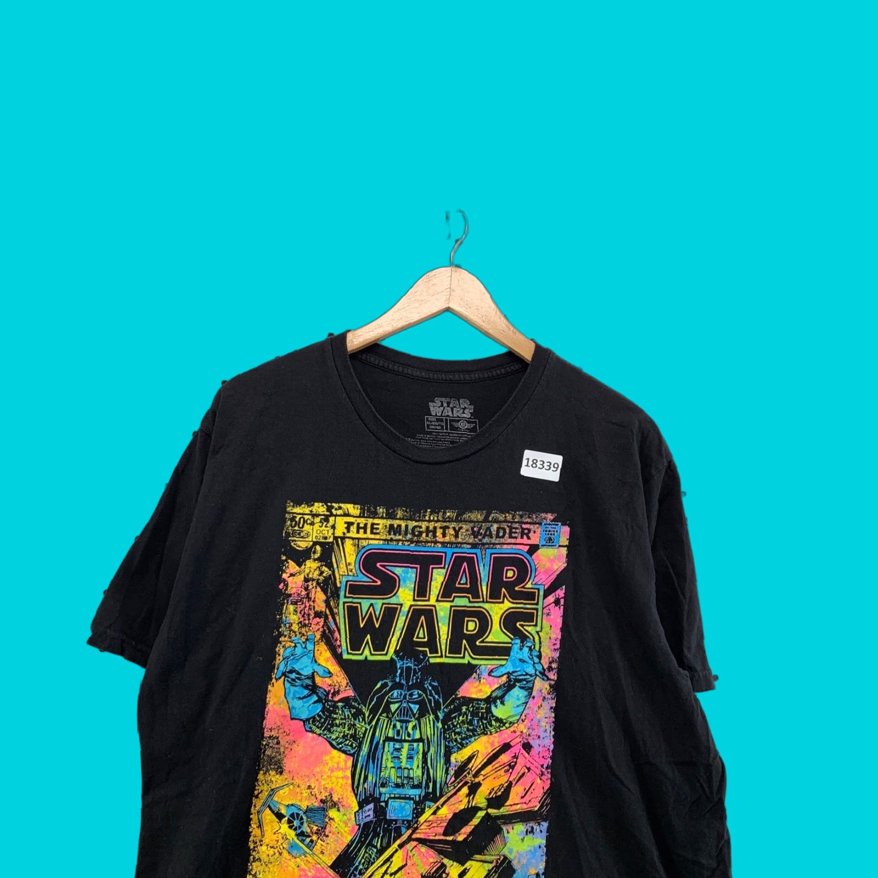 Star Wars Star Wars The Might Darth Vader Comic Shirt Black Colorful Graphic Adult L Mens Size US L / EU 52-54 / 3 - 1 Thumbnail