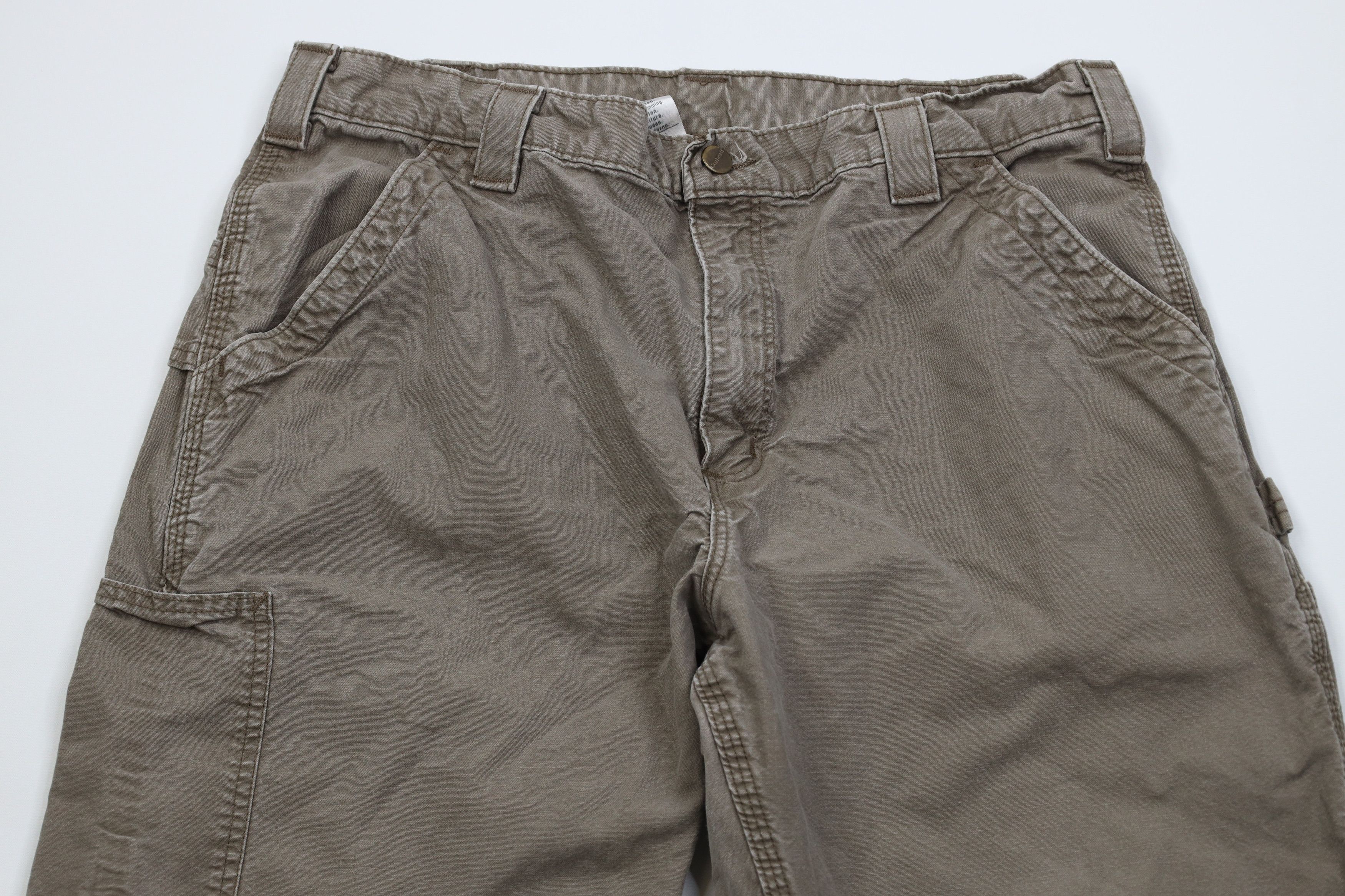 Carhartt Vintage Y2K Carhartt Wide Leg Dungaree Pants Light Cotton Size US 36 / EU 52 - 2 Thumbnail
