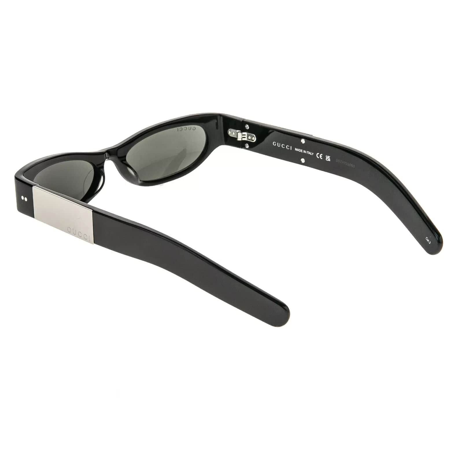 Gucci GUCCI 1635 Black Narrow Logo Gg1635S Mask Sunglasses 003 Size ONE SIZE - 5 Thumbnail