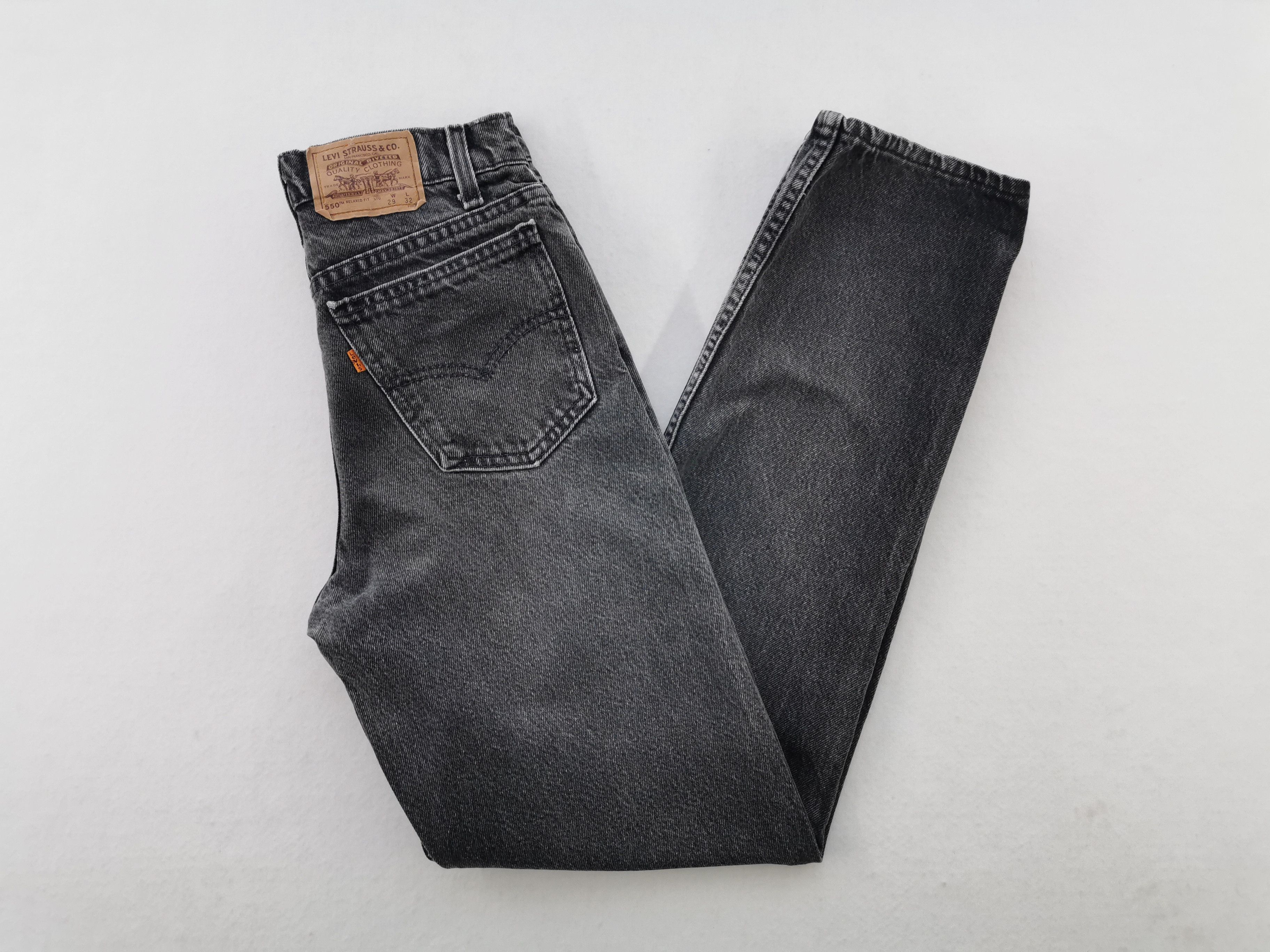 Levi's Vintage 90's Levis Lot 550 Orange Tab Denim Made In USA Size US 26 / EU 42 - 4 Thumbnail