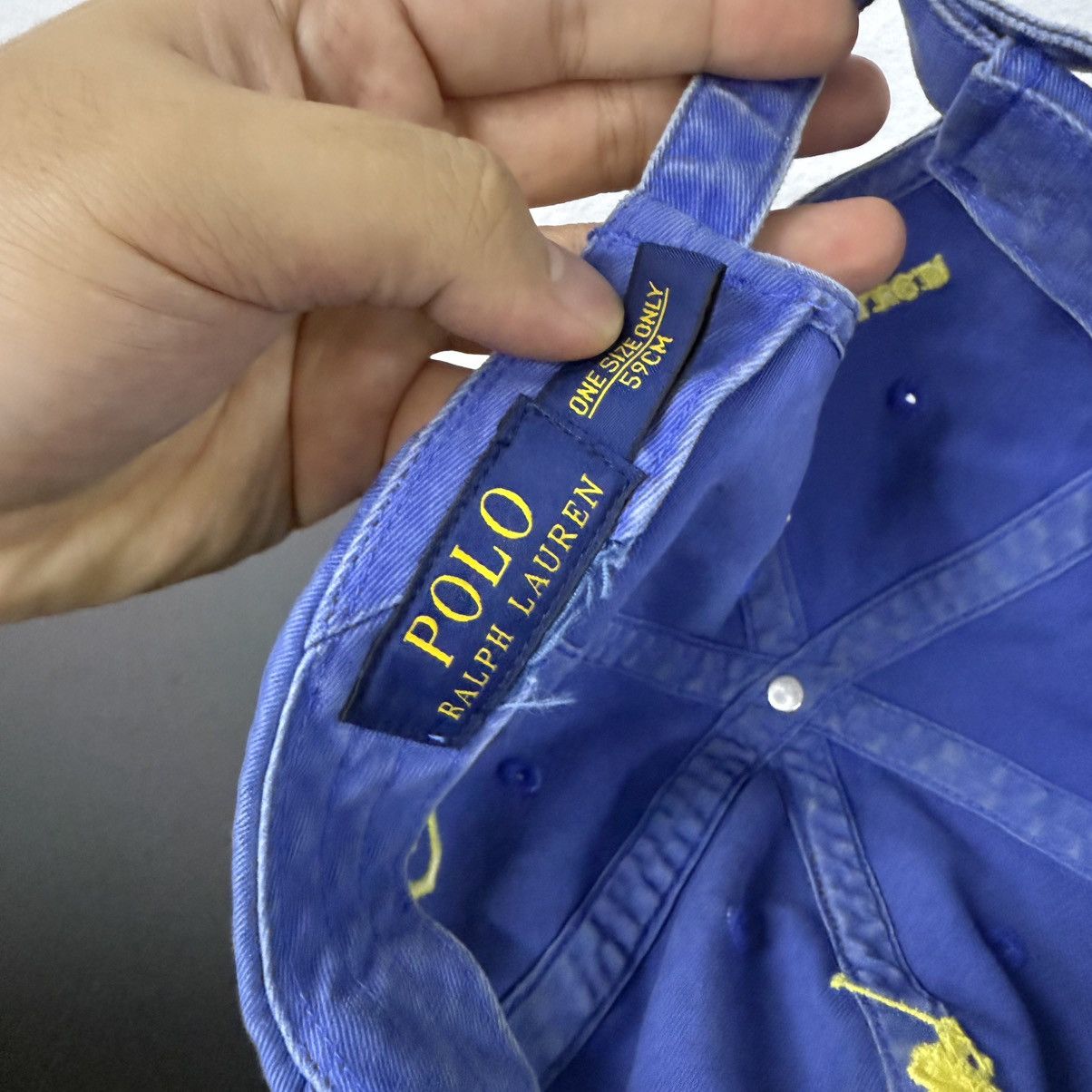 Polo Ralph Lauren Vintage Polo Ralph Lauren Faded Blue Size ONE SIZE - 6 Thumbnail