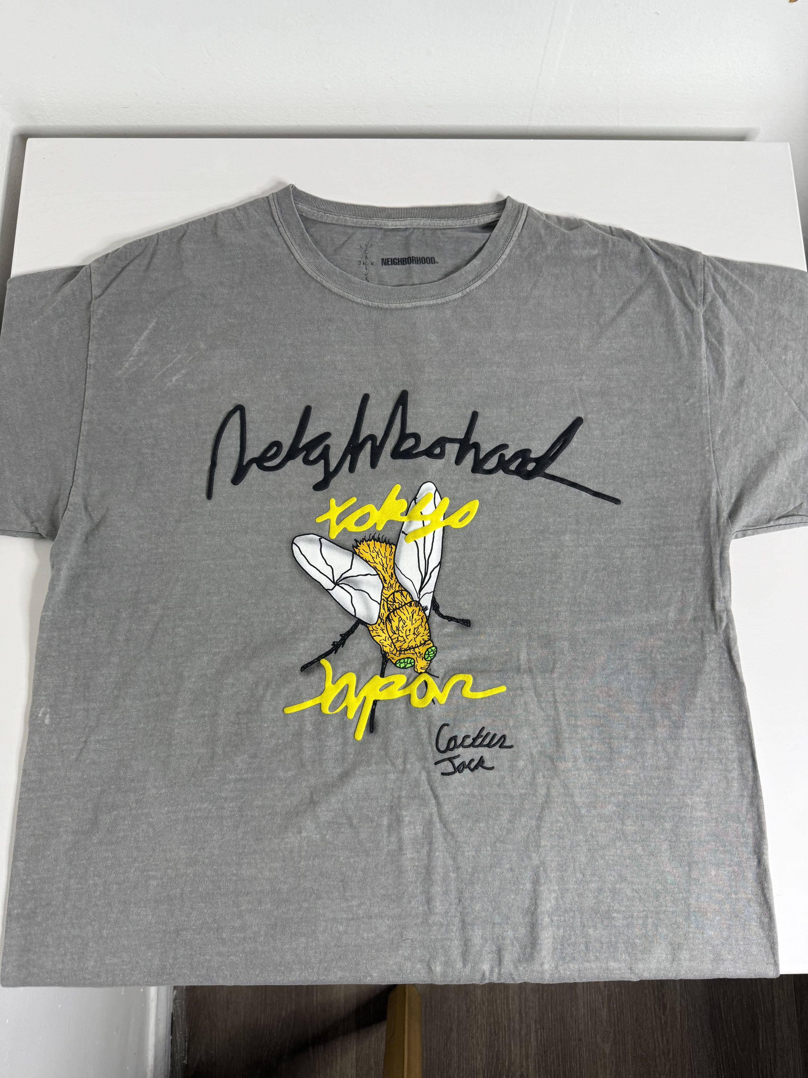 Neighborhood × Travis Scott Travis x Neighborhood Tee Grey Size US XL / EU 56 / 4 - 2 Thumbnail