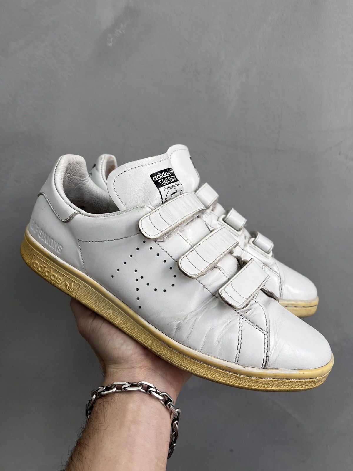 Adidas × Designer × Raf Simons Adidas Raf Simons Stan Smith white leather 2013 Size US 9 / EU 42 - 10 Thumbnail