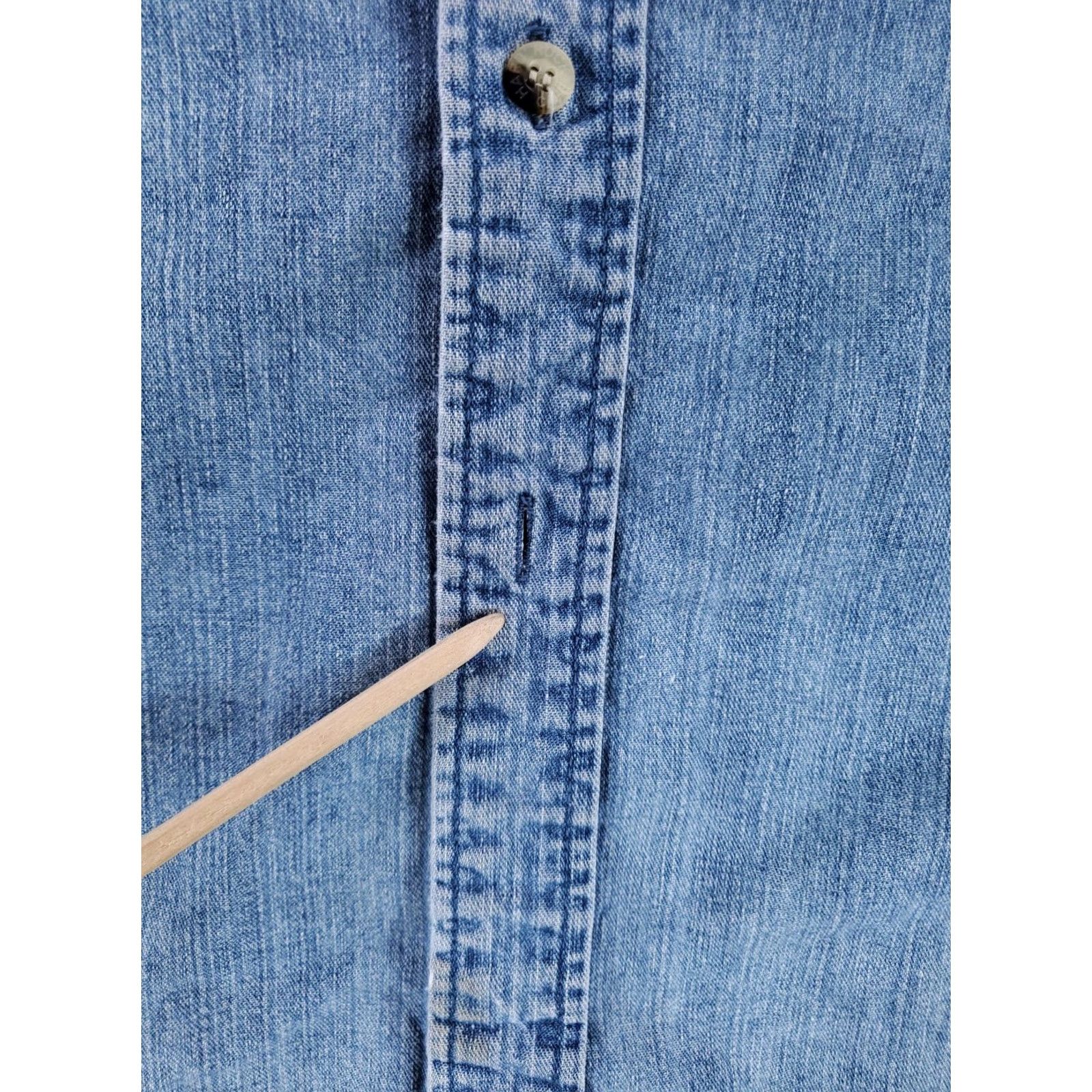 Hard Rock Cafe VINTAGE Hard Rock Cafe Denim Button Up Shirt 90s Nashville Mens L Blue Shirt Size US L / EU 52-54 / 3 - 2 Thumbnail
