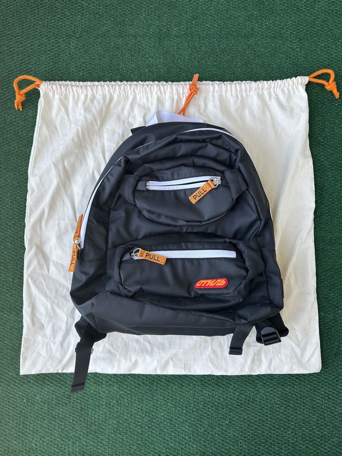 Heron Preston HERON PRESTON ‘CTNMB’ POCKETED BACKPACK | BLACK/WHITE Size ONE SIZE - 1 Thumbnail