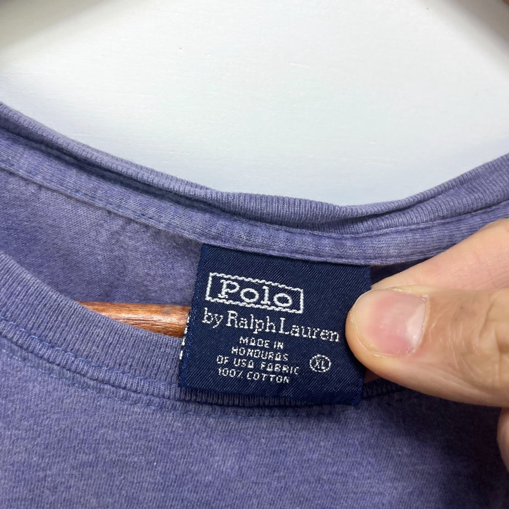Polo Ralph Lauren VINTAGE Polo Ralph Lauren Sun Faded Pony T Shirt XL Polo Ralph Lauren Shirt Mens XL Purple Cotton Short Sleeve Crew Neck Vintage 90s (if applicable) Size US XL / EU 56 / 4 - 4 Thumbnail