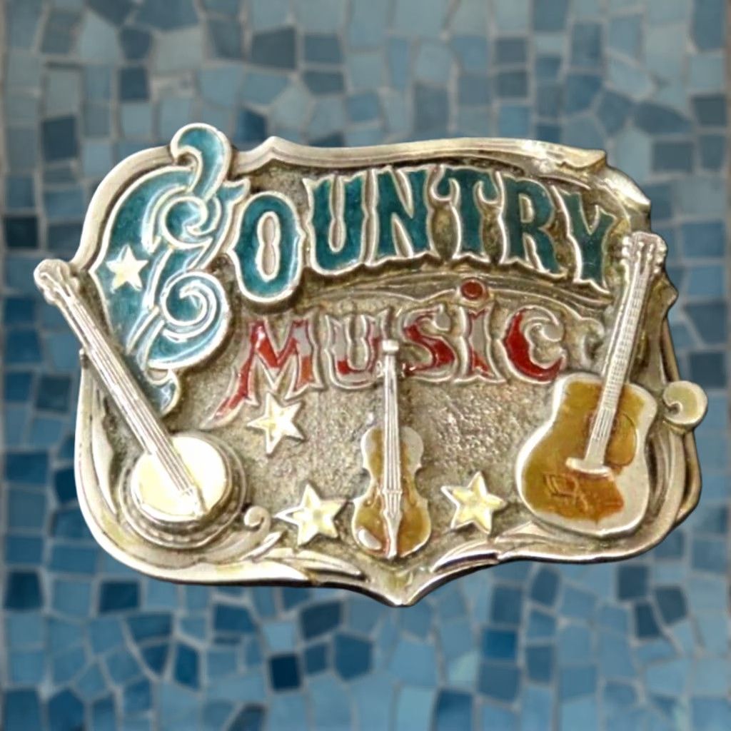 Vintage VINTAGE 1982 READ Country Music Belt Buckle Great American Buckle Company H919 Unisex Adult Buckle US Theme Music Size ONE SIZE - 1 Thumbnail