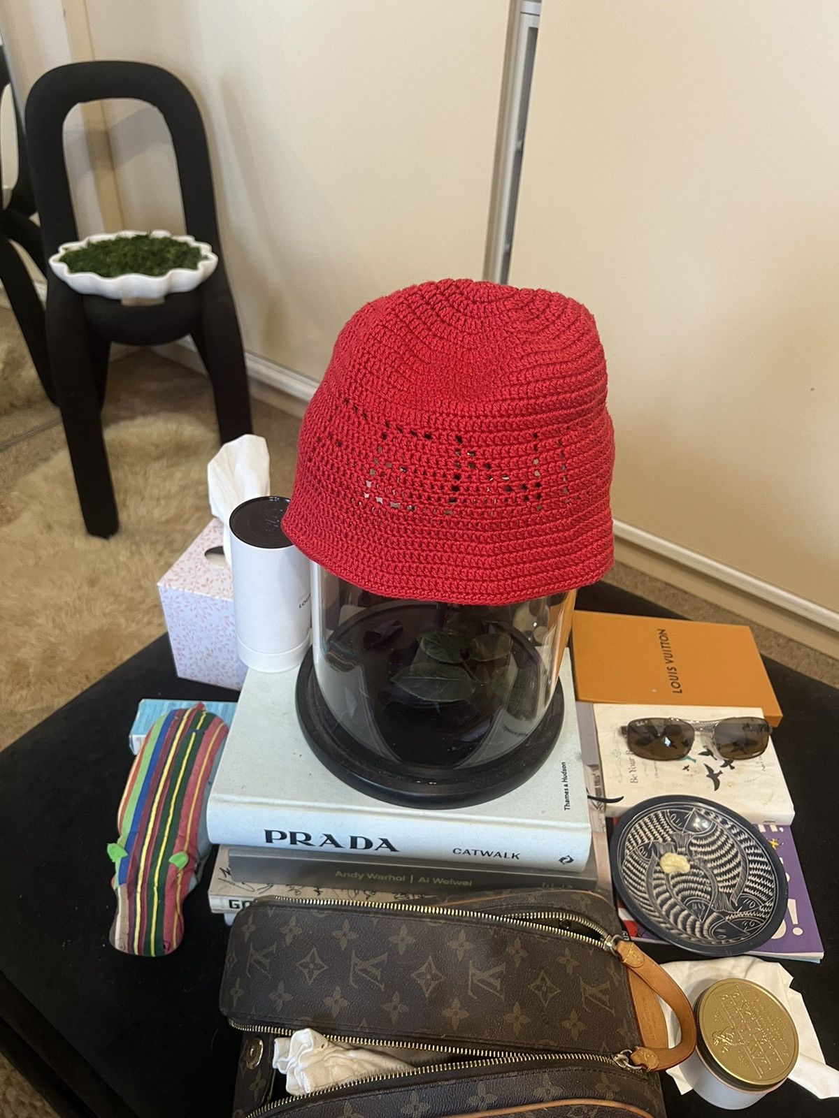 Fendi Fendi crochet bucket hat Grailed