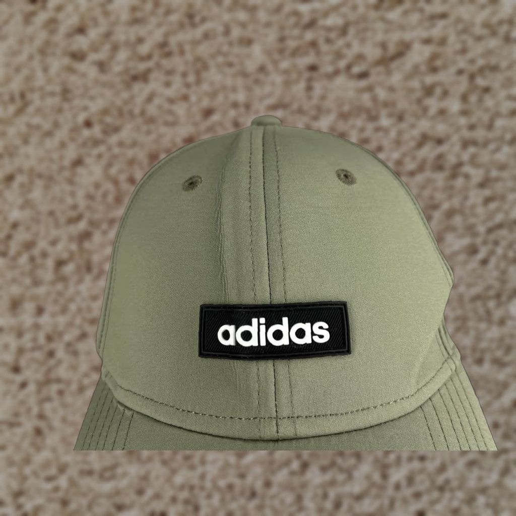 Adidas Adidas Hat Cap Fitted Adult One Size Green Polyester Blend Stretch A-Flex Golf Hat Mens Size ONE SIZE - 1 Thumbnail
