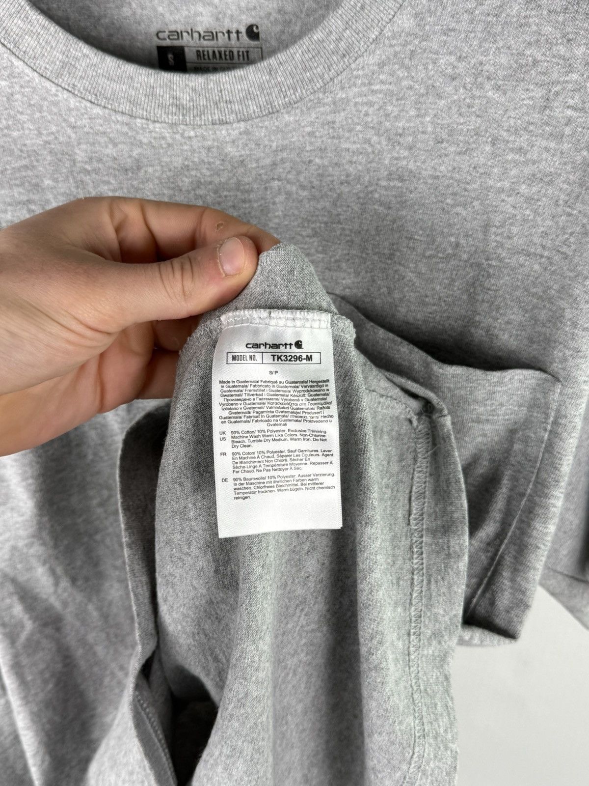 Carhartt Wip Carhartt “Built to Grind” Heavyweight Tee – Grey Steez Size US S / EU 44-46 / 1 - 5 Thumbnail