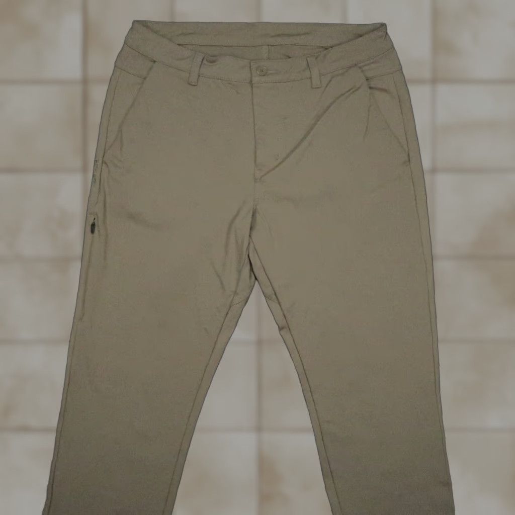 Vintage BYLT Pants Mens 36x30 Chino Straight Slim Casual Travel Brown Pants BYLT Mens Regular 36 Brown Chino Pocket Pockets Elastic Size US 36 / EU 52 - 1 Thumbnail