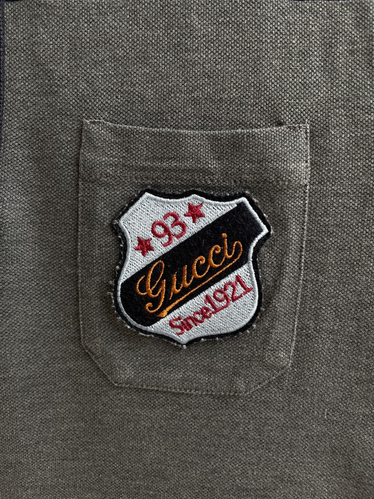 Gucci Gucci Cotton Grey Polo Shirt T Shirt Tee Logo Patched Size US XXL / EU 58 / 5 - 5 Thumbnail