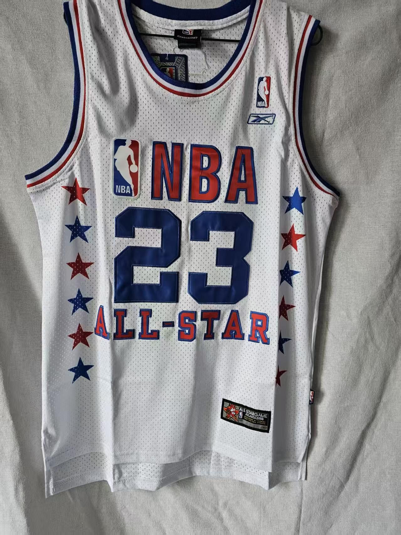 NBA All Star Michael #23 Jordan Jersey White Size US XL / EU 56 / 4 - 2 Thumbnail