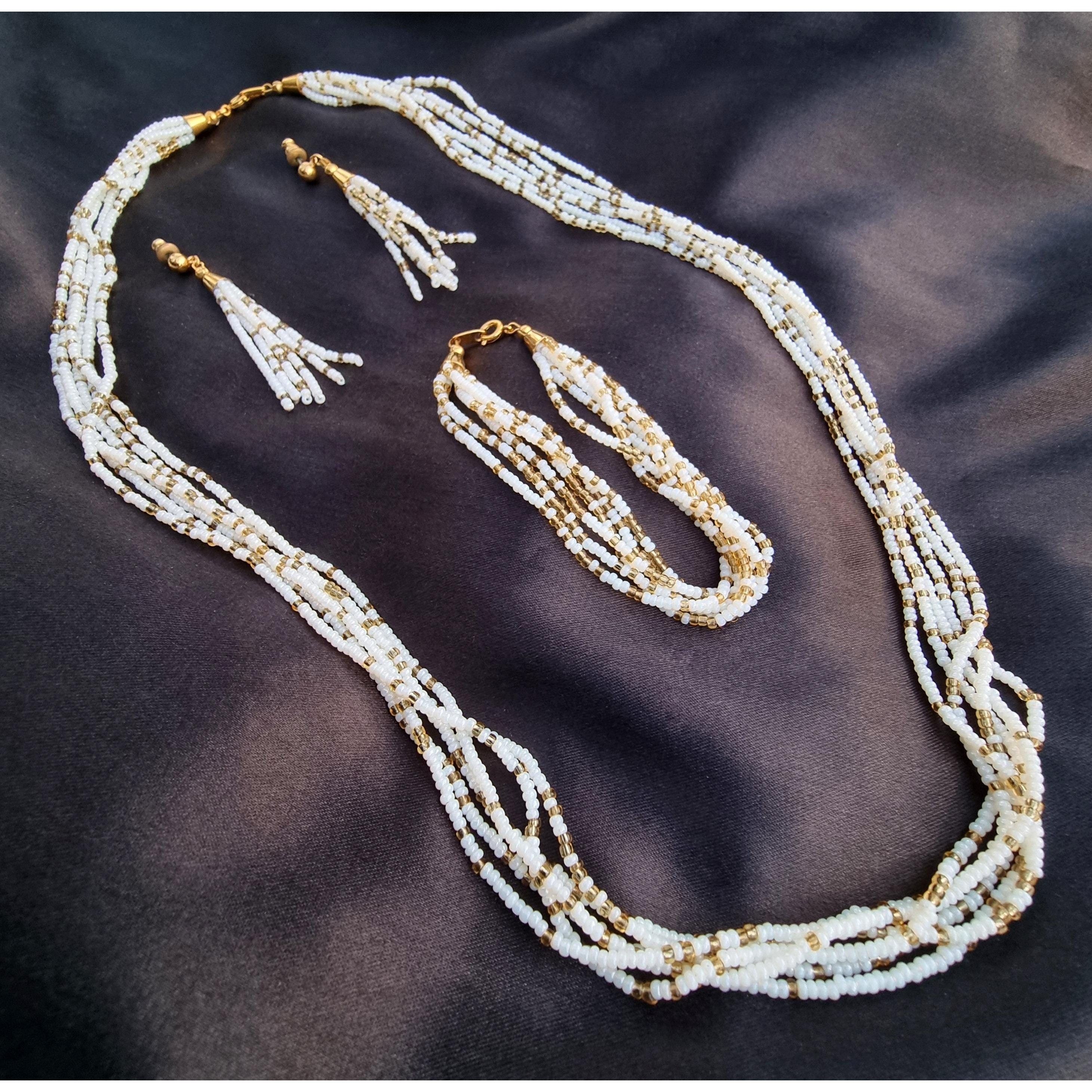 Vintage Vintage 1950s-1960s CROWN TRIFARI Signed Multi Stranded Micr Size ONE SIZE - 4 Thumbnail