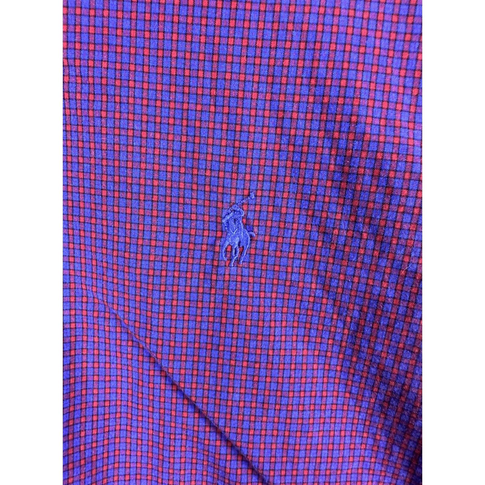 Ralph Lauren Ralph Lauren Shirt Mens XL Purple Check Custom Fit Button Down Long Sleeve Pony Size US XL / EU 56 / 4 - 2 Thumbnail