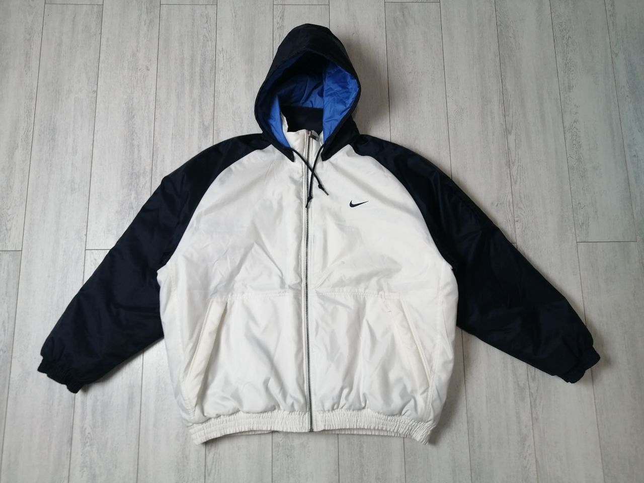 Nike × Vintage Vintage 90's Nike Swoosh Y2K Winter Jacket Size XL Size US XL / EU 56 / 4 - 1 Thumbnail