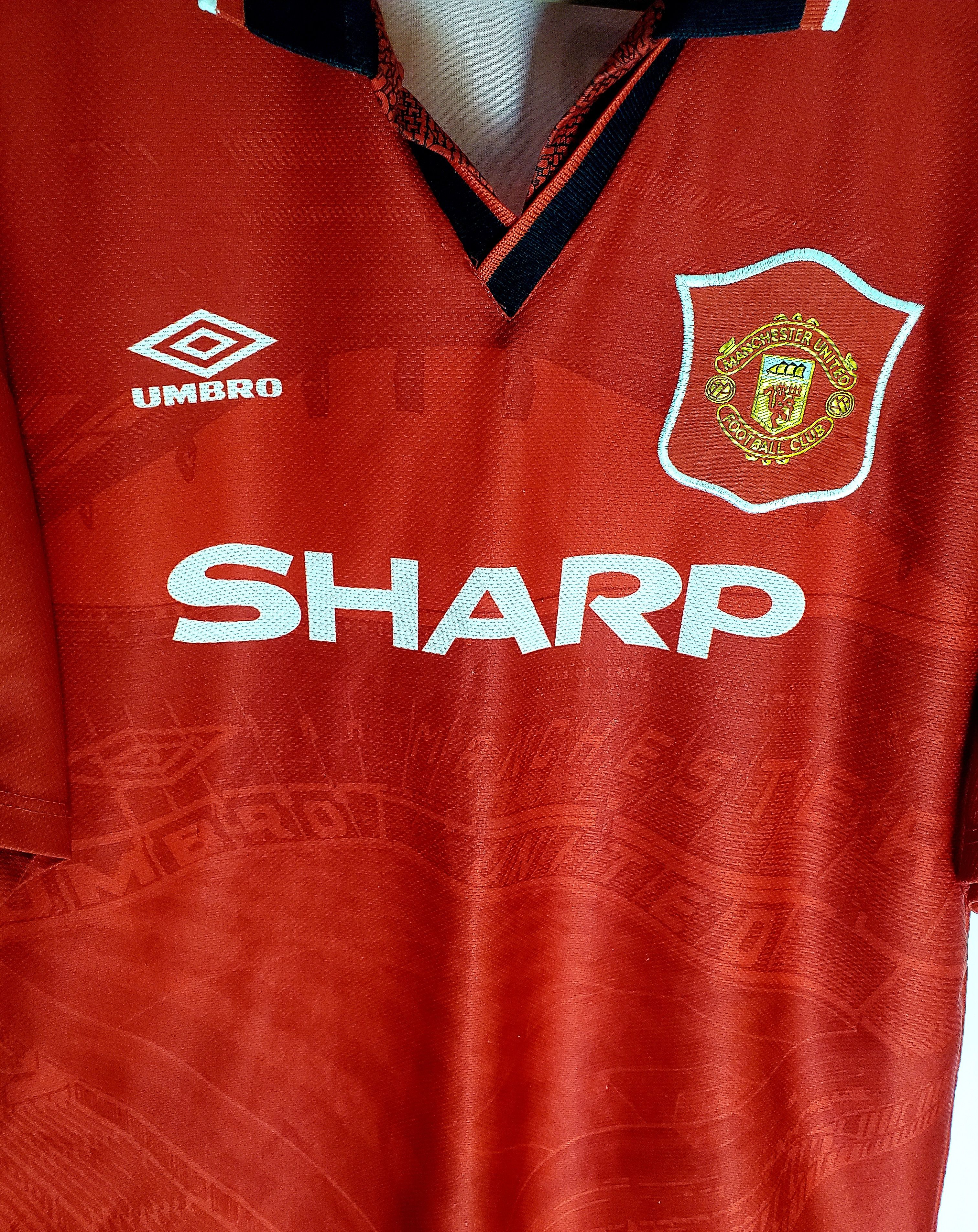 Umbro Manchester United 1994/96 Vintage Jersey #7 Roi Cantona L Size US L / EU 52-54 / 3 - 2 Thumbnail