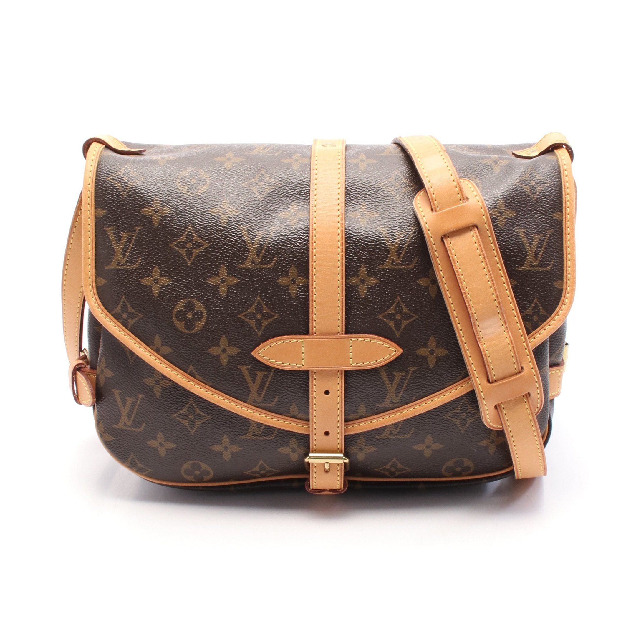 Louis Vuitton Louis Vuitton Saumur 30 Monogram Shoulder Bag Leather Brown Size ONE SIZE - 1 Thumbnail