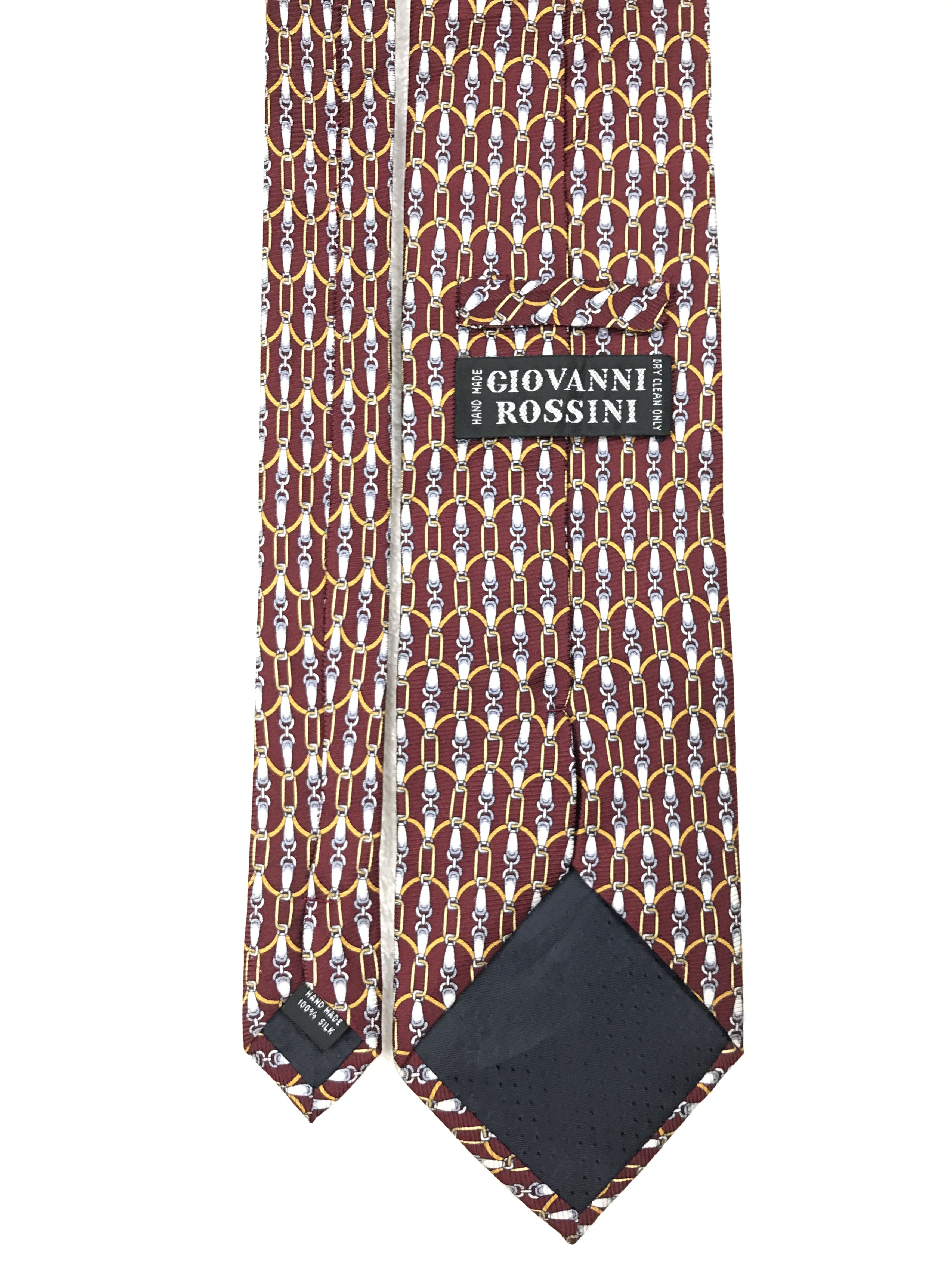 Designer × Vintage Vintage Giovanni Rossini Silk Necktie Size ONE SIZE - 4 Thumbnail