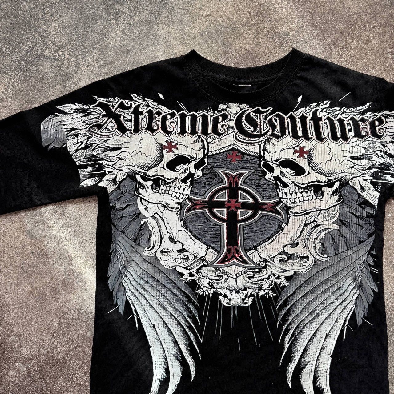 If Six Was Nine Avant Garde Affliction Style Y2K Goth Punk Long Sleeve Shirt Size M / US 6-8 / IT 42-44 - 3 Thumbnail
