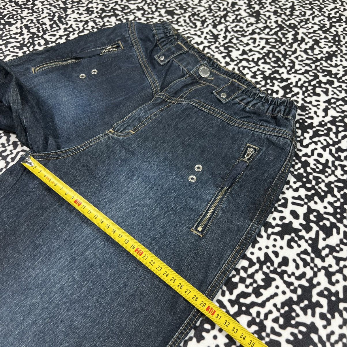 Japanese Brand Vintage Y2K Japanese Wide Baggy Jeans Skate Sk8 Jnco Style Size 25" / US 0 / IT 36 - 17 Thumbnail