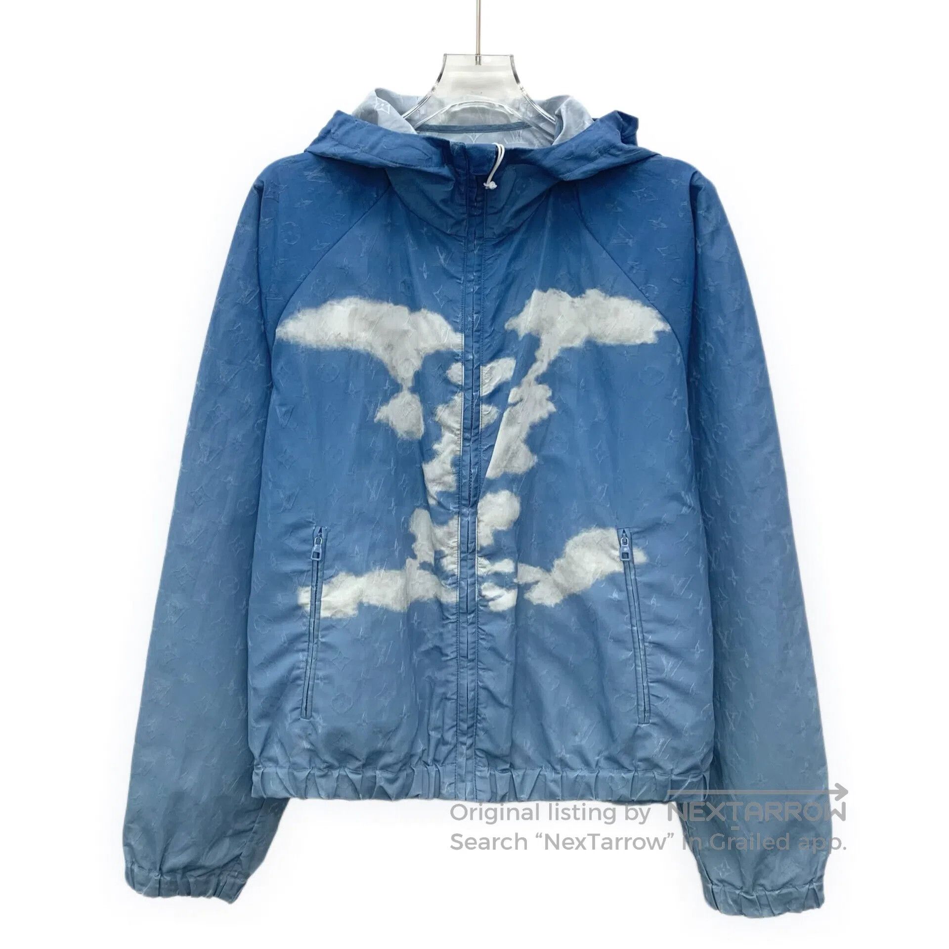 Louis Vuitton Louis Vuitton Blue cloud logo print hooded zipper long sle Size US S / EU 44-46 / 1 - 1 Thumbnail