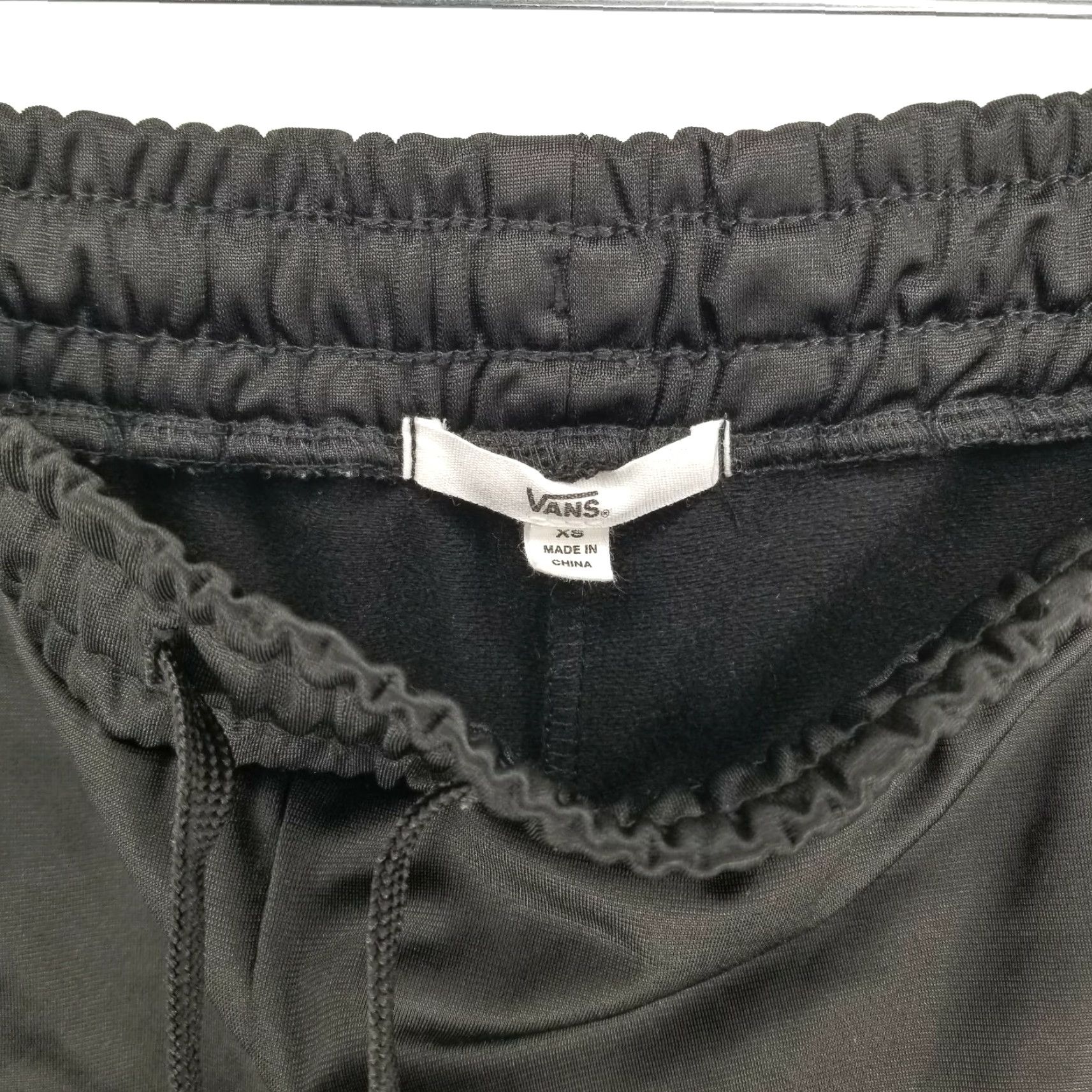 Vans VANS Pants Track, Activewear, Elastic Waist, Half Button Up, Pink/Black, XS, Womens Size 26" / US 2 / IT 38 - 3 Thumbnail