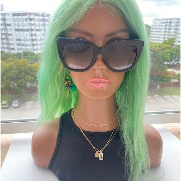 Gucci GUCCI GG0163S 003 Cateye Sunglass Size ONE SIZE - 1 Thumbnail