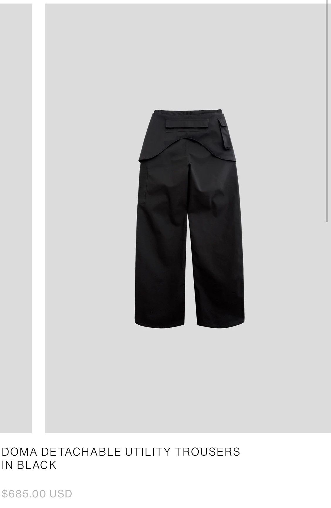Vuja De Doma Detachable Utility Trousers