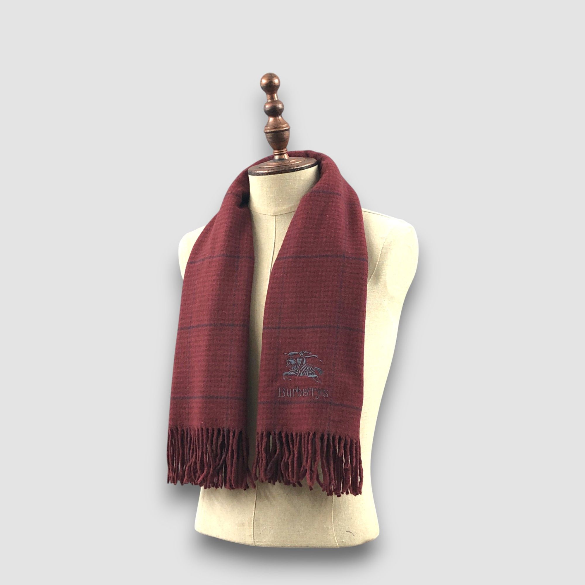 Burberry Vintage Burberry Scarf Muffler Wool Nova Check Scarves Size ONE SIZE - 2 Thumbnail