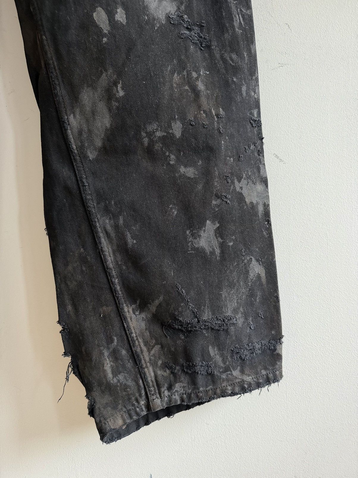Balenciaga New Mud Show Super Destroyed Black Denim Jeans (M) Size US 34 / EU 50 - 7 Thumbnail