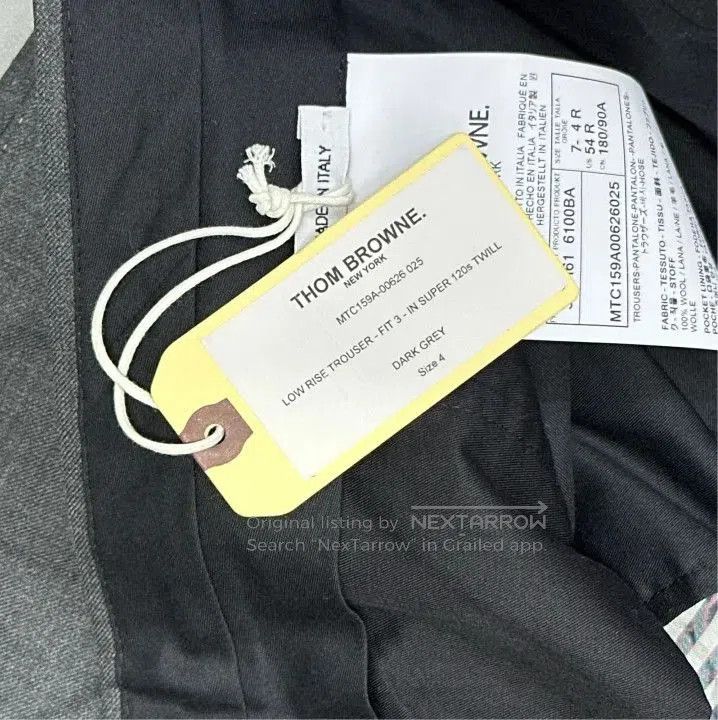 Thom Browne Thom Browne Classic Striped Fleece Joggers for Men. Size 26" / US 2 / IT 38 - 4 Thumbnail