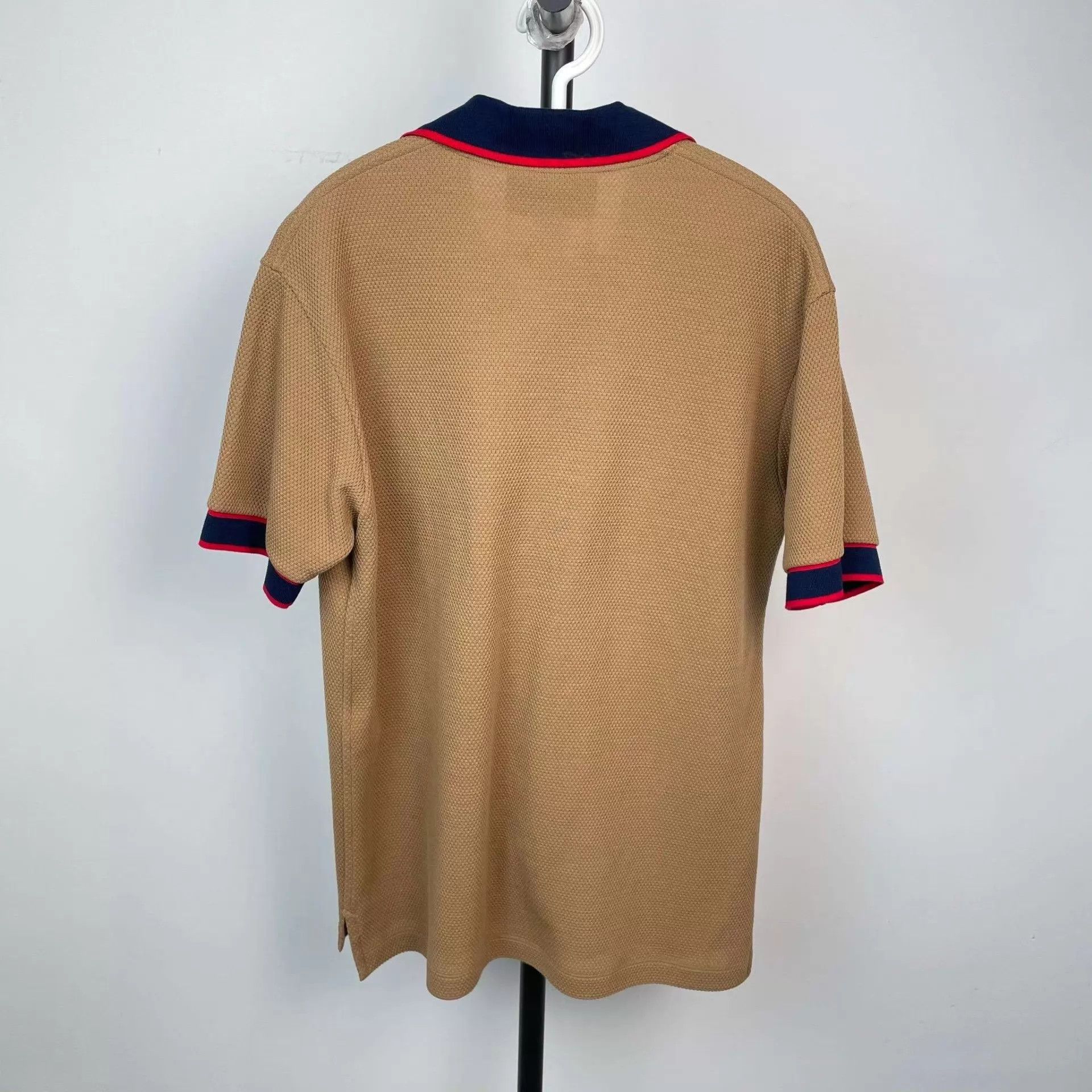 Gucci Gucci 95 New Red Blue Web Polo Knit Short Sleeve S Size US S / EU 44-46 / 1 - 2 Thumbnail