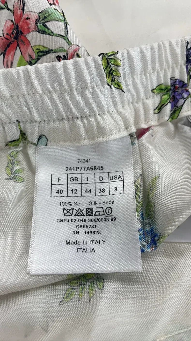Dior Dior White floral silk shorts Size 26" / US 2 / IT 38 - 4 Thumbnail